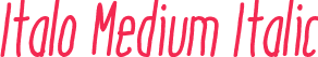 Italo Medium Italic